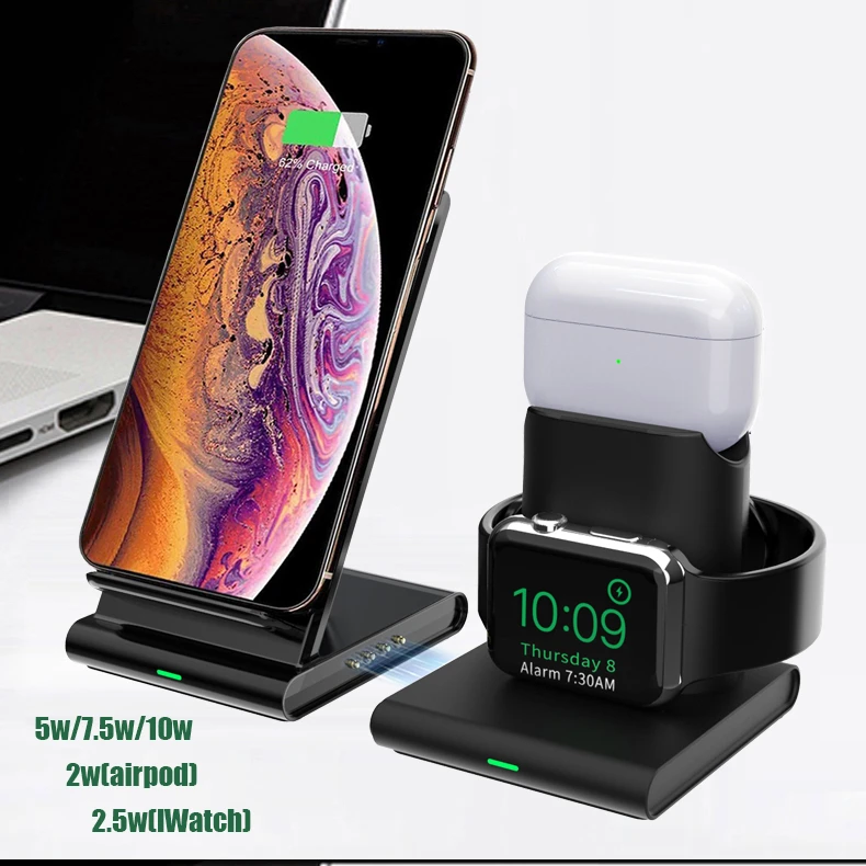 

i phone 13 Pro Max 10W 3 in 1 Qi Wireless Charger 3in1 QC 3.0 Magnetic Wireless Charging Station Stand for i phone