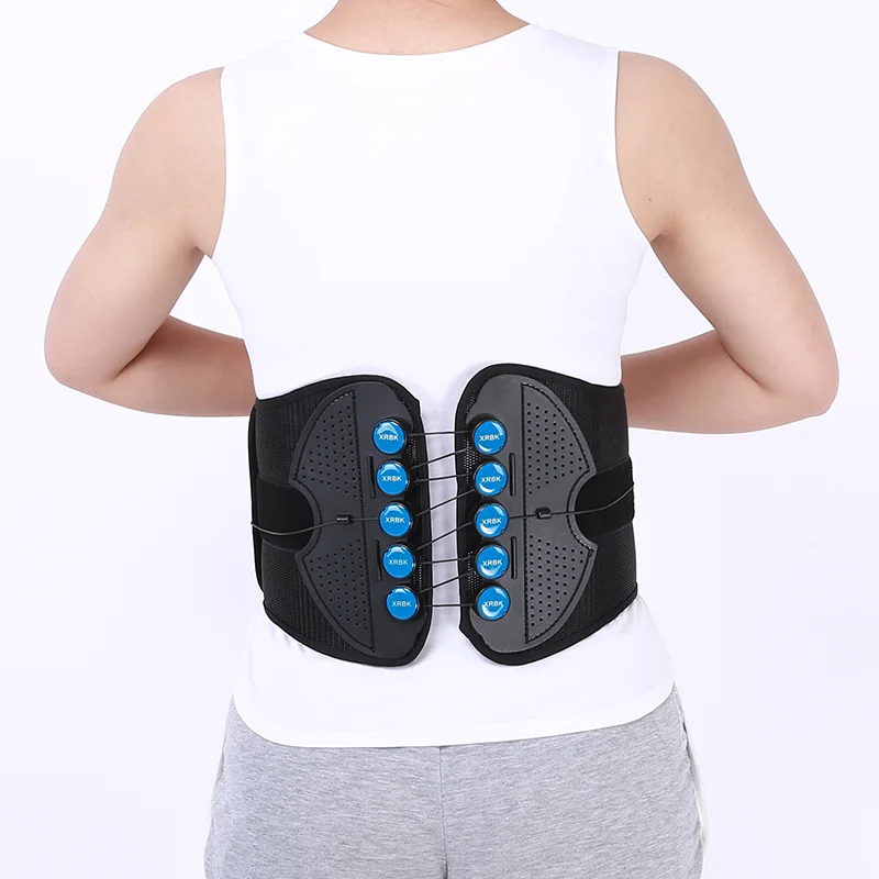 

Adjustable Lower Lumbar Back Brace Support Belt with Pulley System for Men and Women, Black