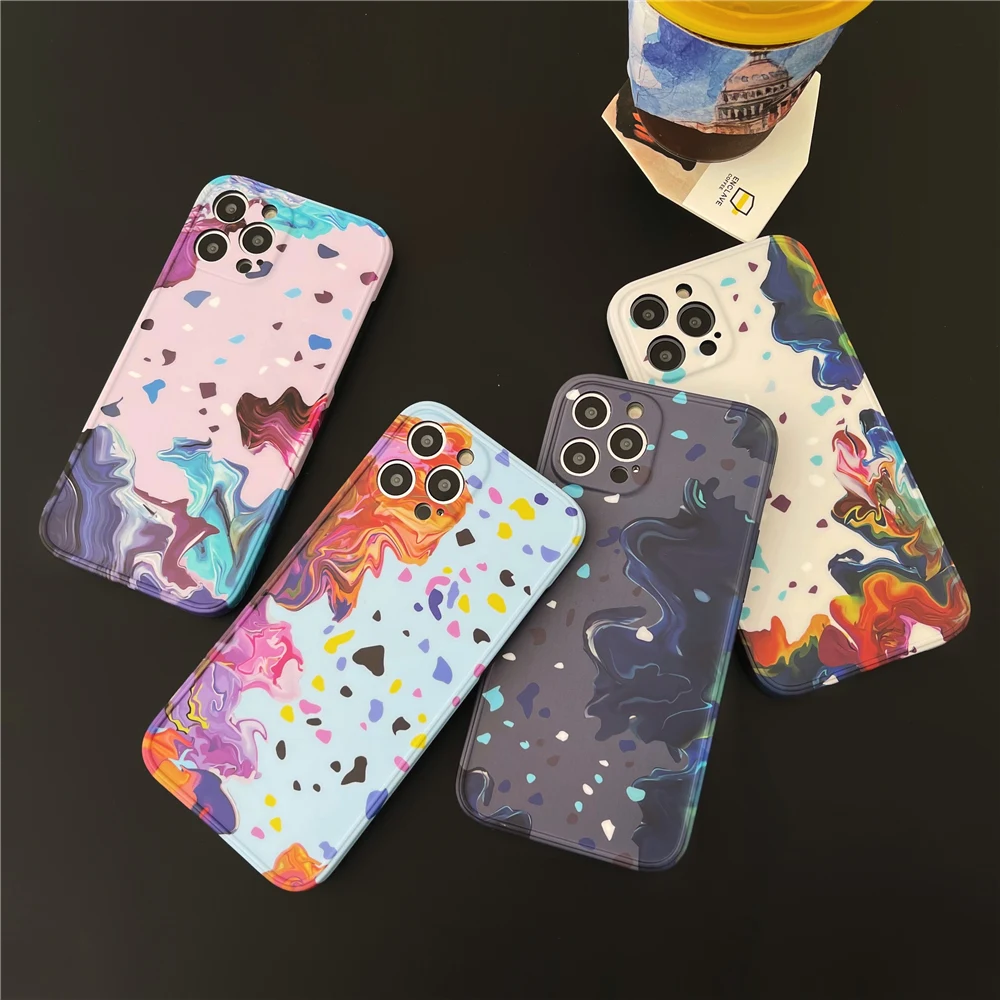 

Colorful Graphic Designs Soft Phone Box Figura Case Protection for iphone 12 case for iphone 12 Pro