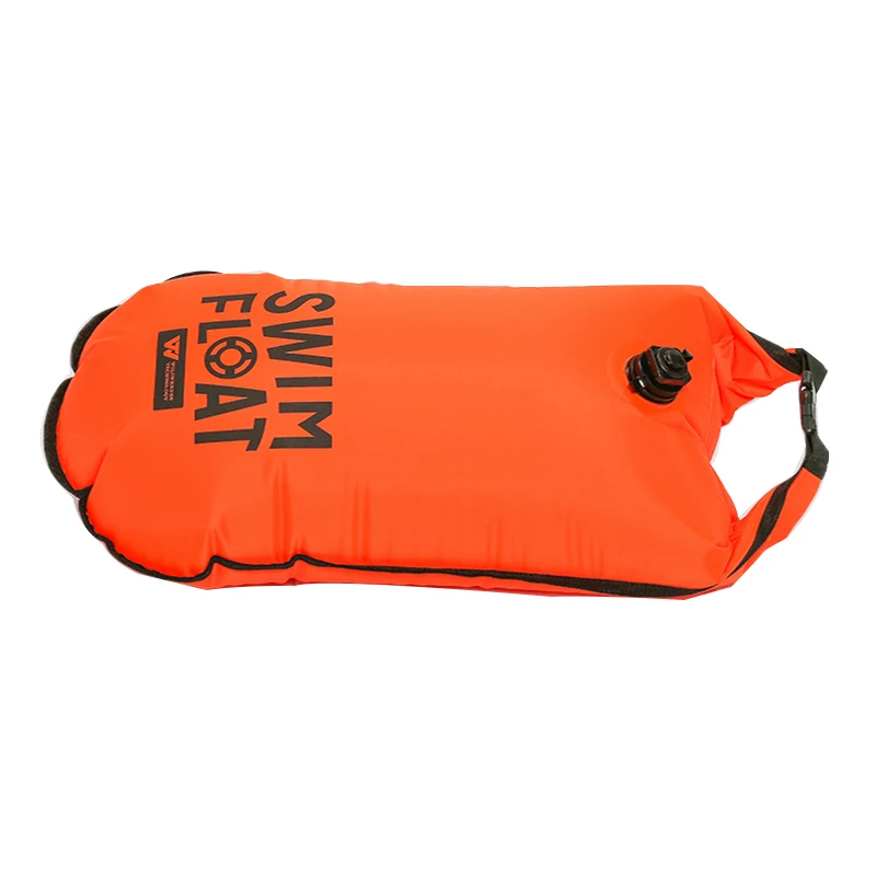 

Nylon PVC swim buoy dry bag for swimming, High visable, orange/pink/yellow