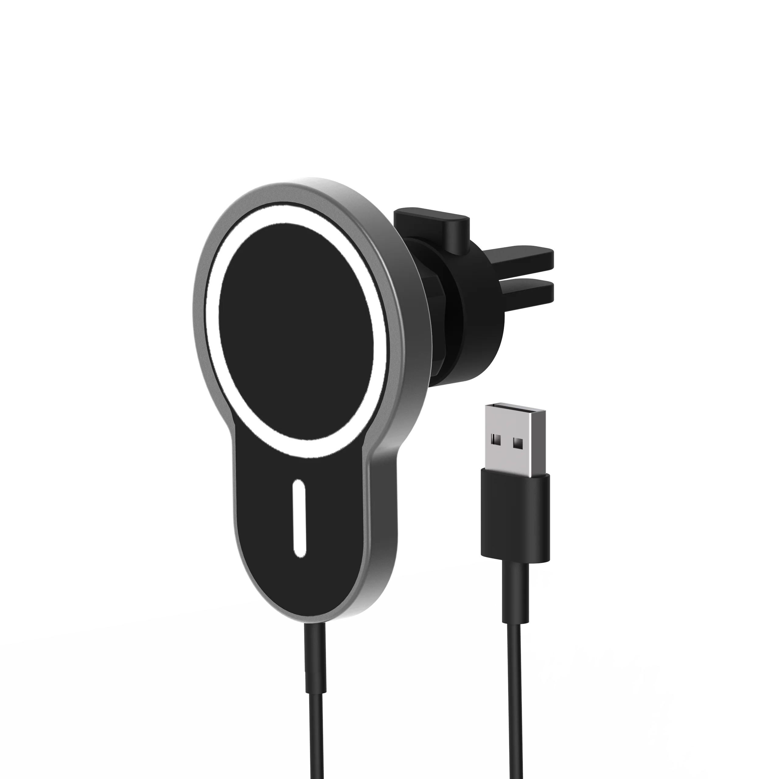 

Magnetic wireless charger window mount wholesale stand, Black