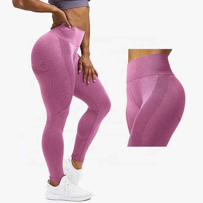 

New design hot selling exercise gym workout wear yoga leggings set seamless leggings womens yoga pants, Custom
