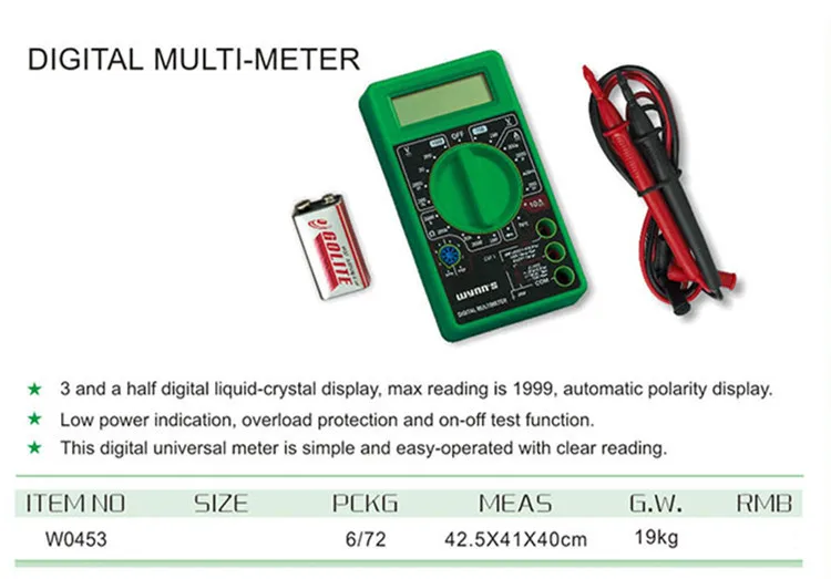 Wholesale Universal Digital Multimeter Mini Multi Meter For Auto