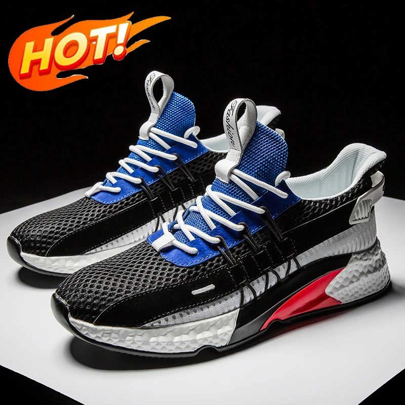 

Quality Men Sport Shoe Running Latest Design Fashion Breathable Fly Knit Sports Shoes Casual Men Sneaker Running Shoes For Men