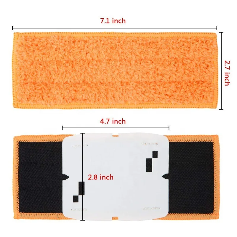 

Reusable Damp/Wet/ Dry Mopping Pads for iRobot Braava jet 240 241 Vacuum Cleaner Replacement Parts