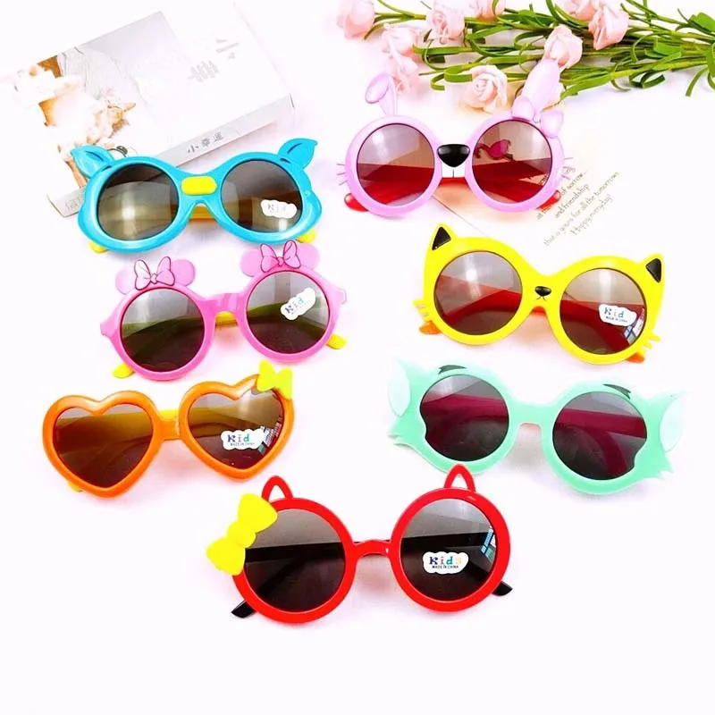 

2021 Baby kids cartoon fox pig cat animals sunglasses polarized children sunglasses