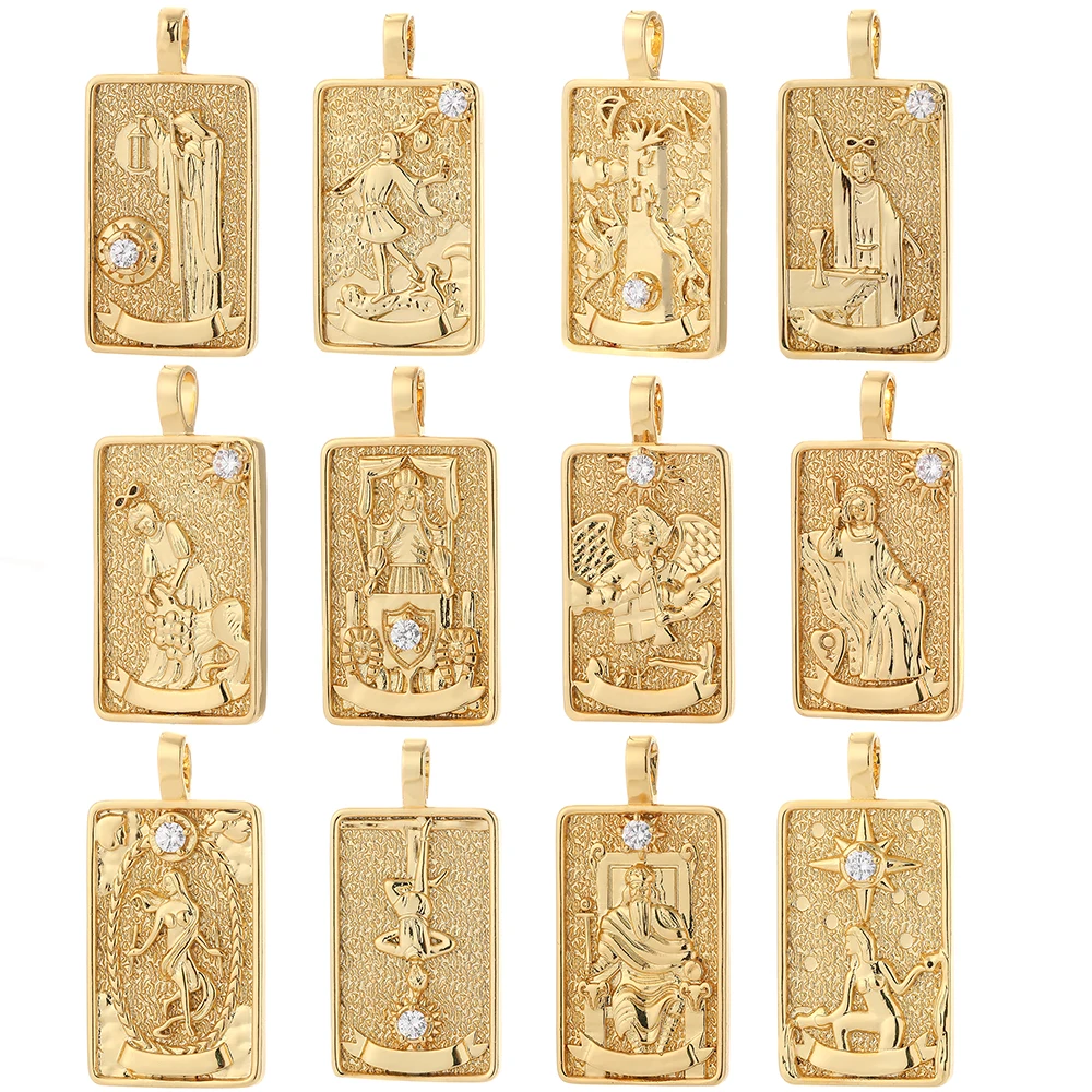 

Man Our Lady Charms for Jewelry Making Supplies Gold charms Diy Earring Necklace Pendants Accessories