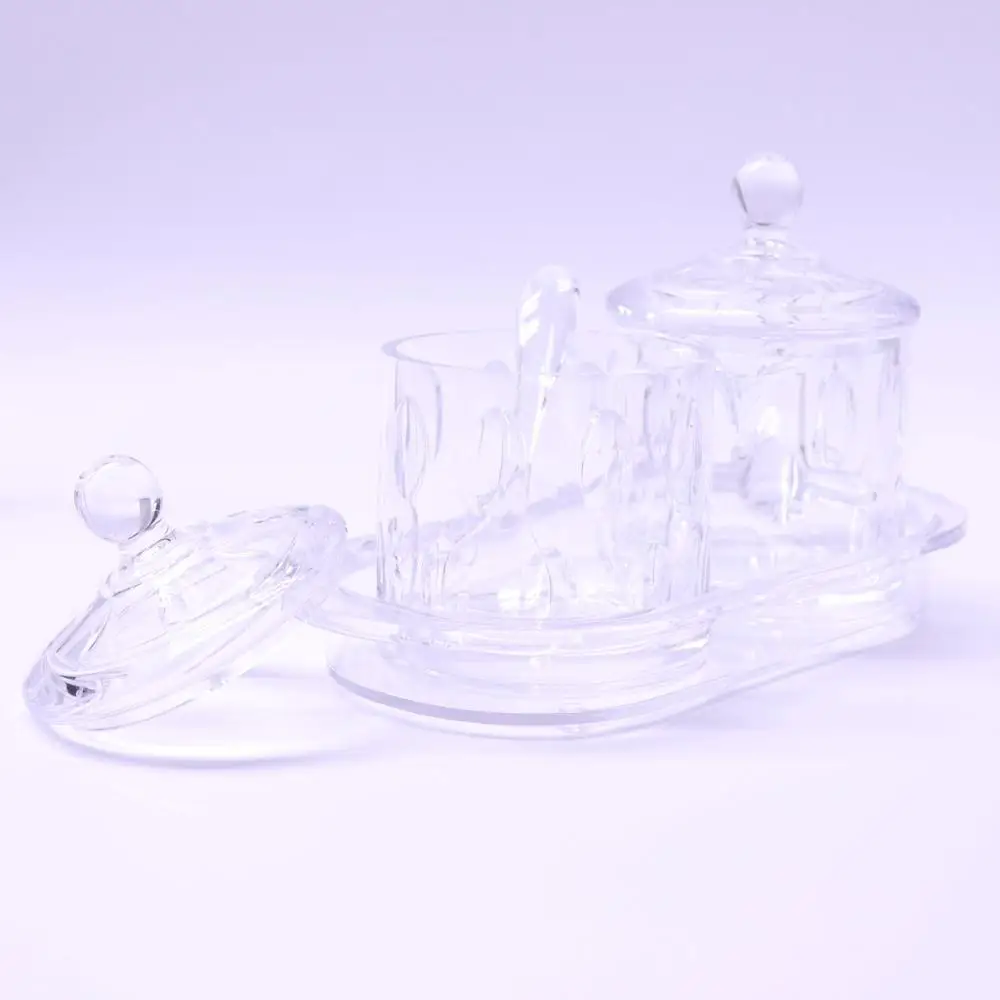 
High quality wholesale kitchen Food Storage Container Accessories Salt and Pepper Seasoning Pot Acrylic Spice Jar 