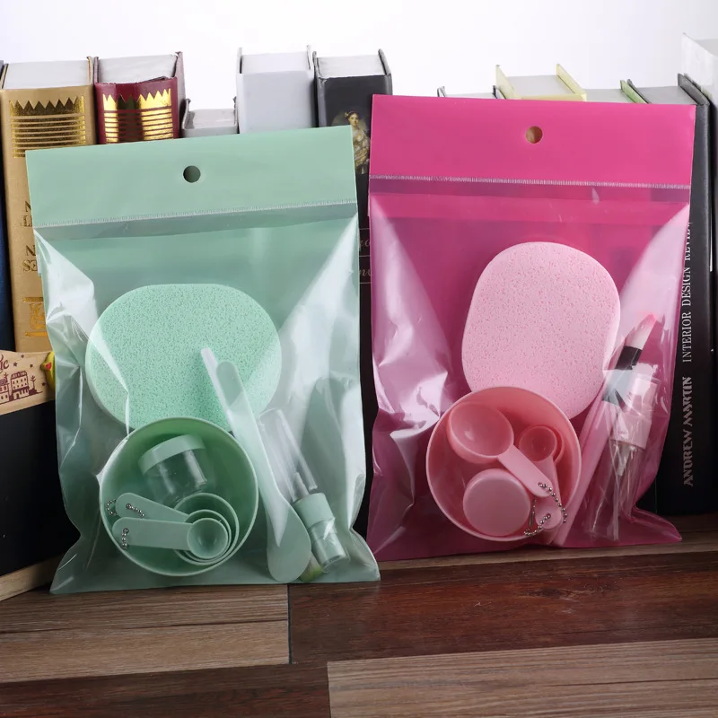 

Skin Care Wholesale 9 Pcs Diy Facial Mask Brush Spatula Mask Mixing Bowl Set For Face, Pink green