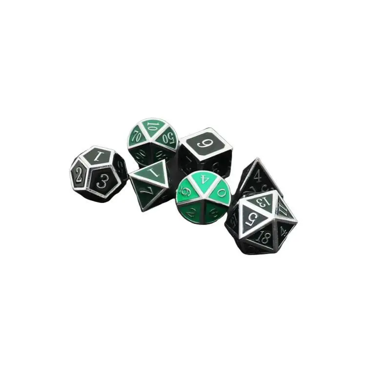 

Color Changes With Temperature Factory Design Zinc Alloy Metal Dice Sets Customized As You Need