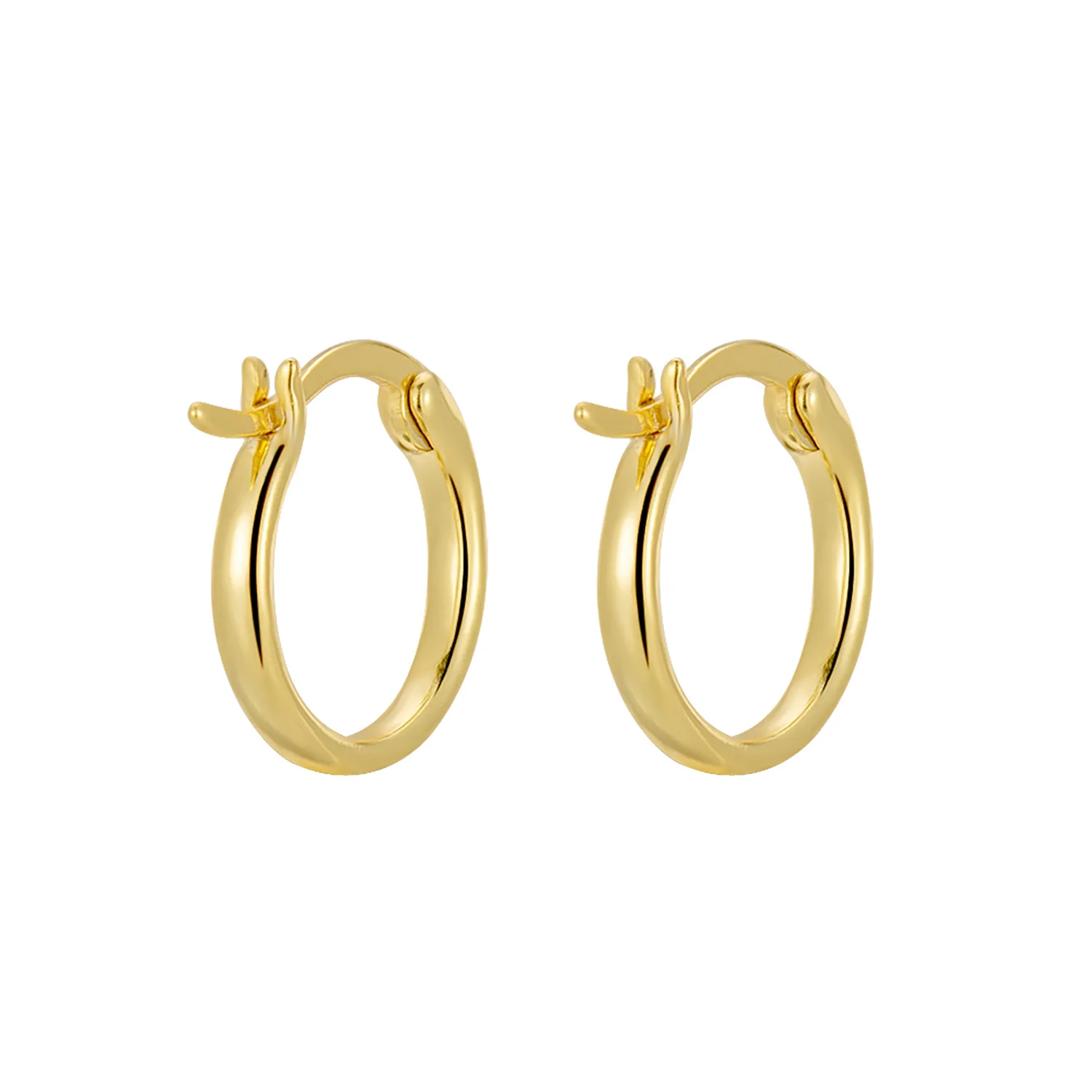 

fashion jewelry 925 silver earrings jewelry 18K gold plated sterling silver hoop earrings for women