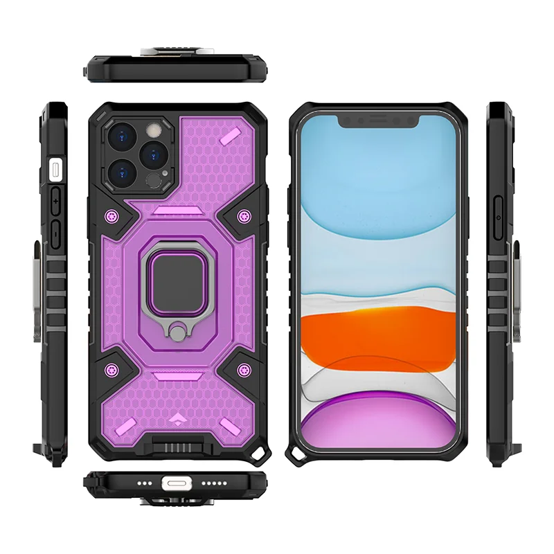 

2 in 1 TPU PC Phone Cover for iPhone 13 pro max Shockproof car mount case for iphone 12 pro