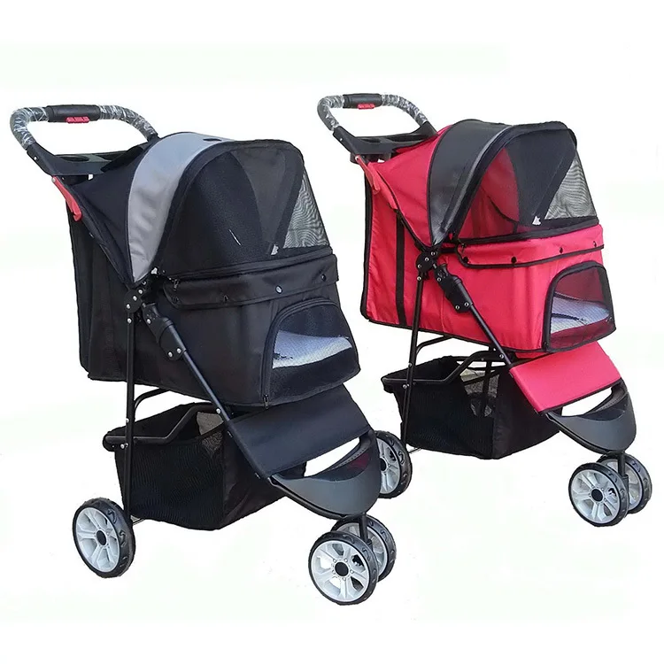 

Deluxe Double Pet Stroller Luxury Pet Stroller Customized color for Single or Multiple Dogs