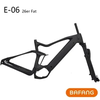 

Electric carbon Full suspension Fat ebike frame used Bafang M620 motor and battery Model E06