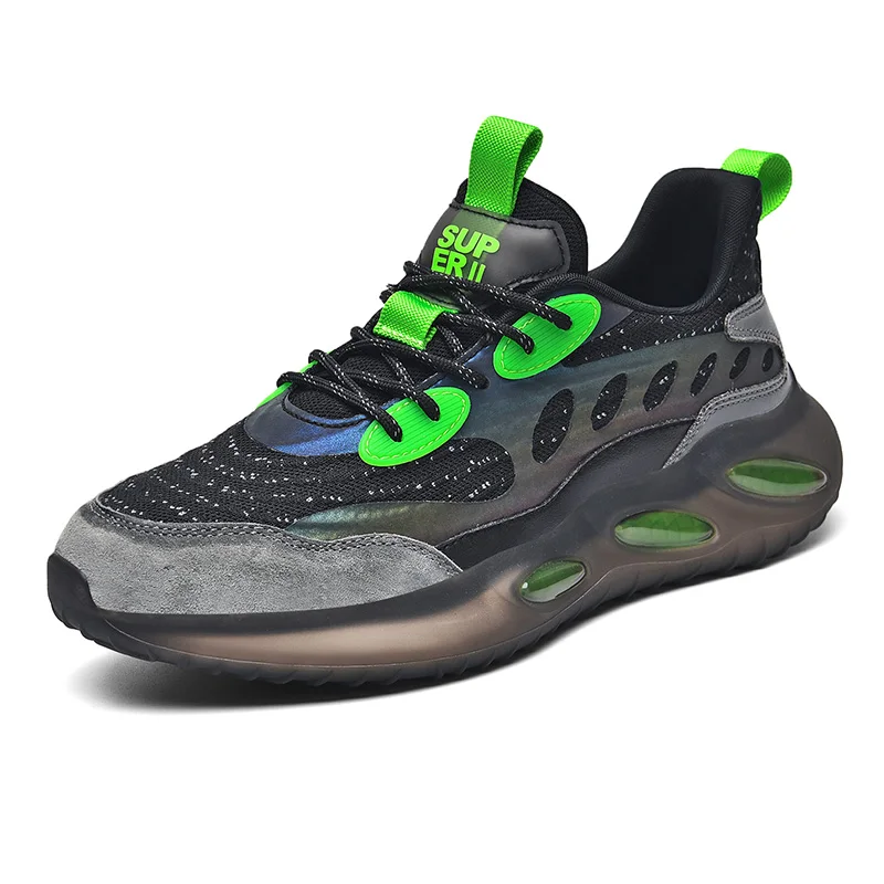 

Knitted leather platform tide shoes high quality hot sale shoes sports wrinkle-resistant retail disci shoes casual MYSEKER