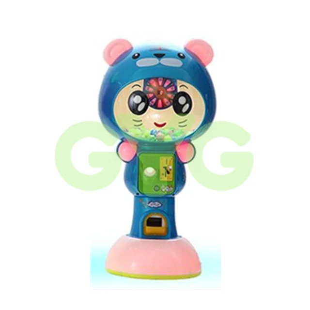 

GYG Coin Operated Kids Toy Vending Cute Cartoon Bear Mini Vending Toy Machine Good Profit Store Machines, Oem--acrylic could be customized