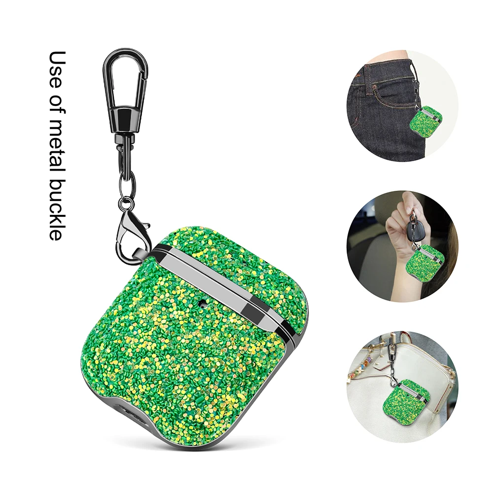 

Onegif Shining Leather Shockproof Headphone Charger Case For Airpod Covers