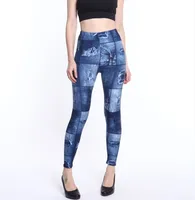 

Popular High Quality Brushed Buttery Soft 92/8 Polyester Spandex Elastic Band One Size Fit Most Jean Prints Leggings