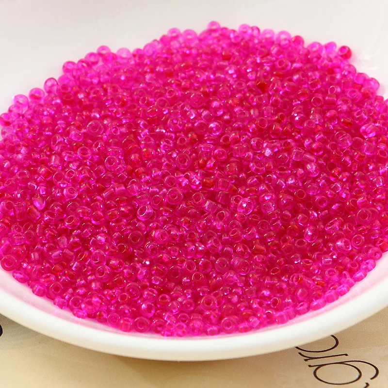 

Colorful Crystal Glass Beads in Bulk Wholesale Glass Loose Beads Transparent Color Glass Seed Beads For Jewelry Making