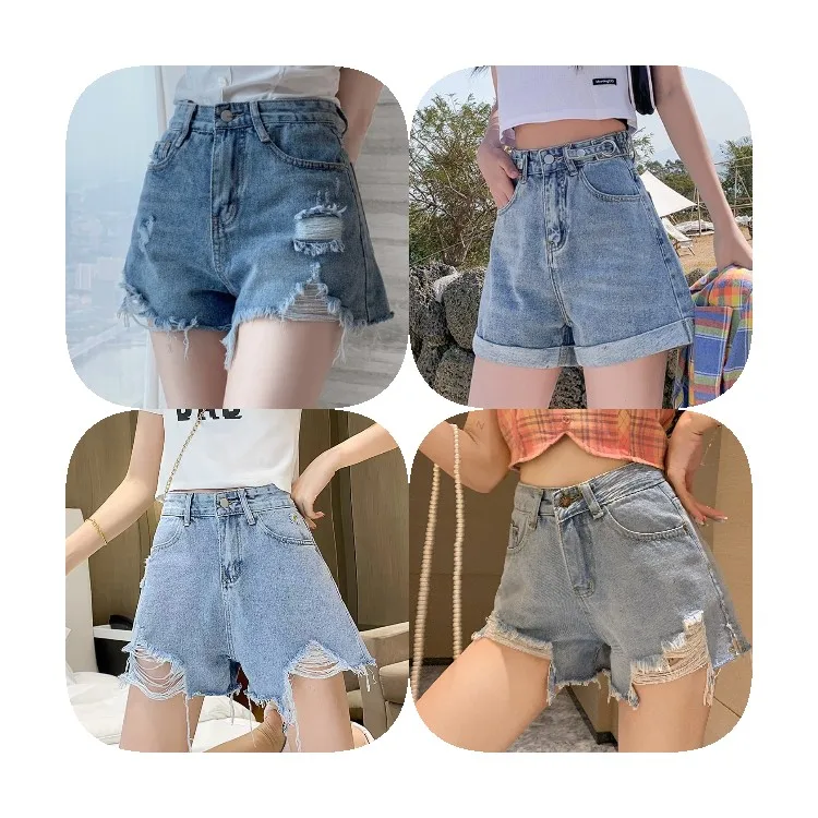

Summer Women Fashion Sexy Stars And Stripes Denim Shorts,Tie Dye Jean Shorts