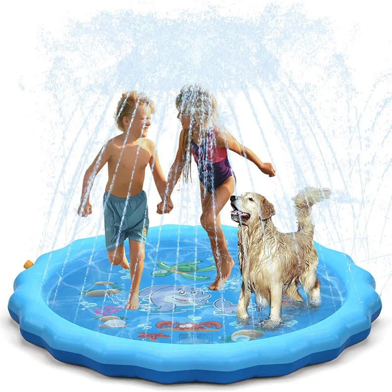 

68 inch Garden Toy Sprinkler for Kids Splash Pad and Wading Pool for Learning Children Sprinkler Pool Inflatable Water Toys
