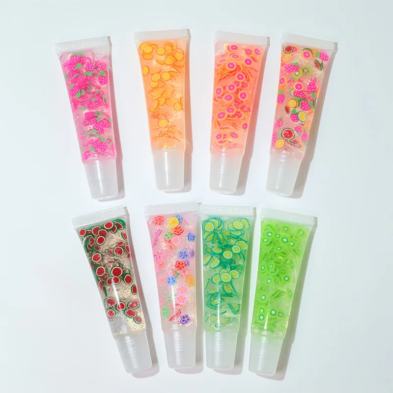 

Low MOQ Hot Sell 8 Colors Free Shimmer Liquid Lip Gloss Private Label Custom Shiny Glitter Clear Transparent Soft Tube Lipgloss