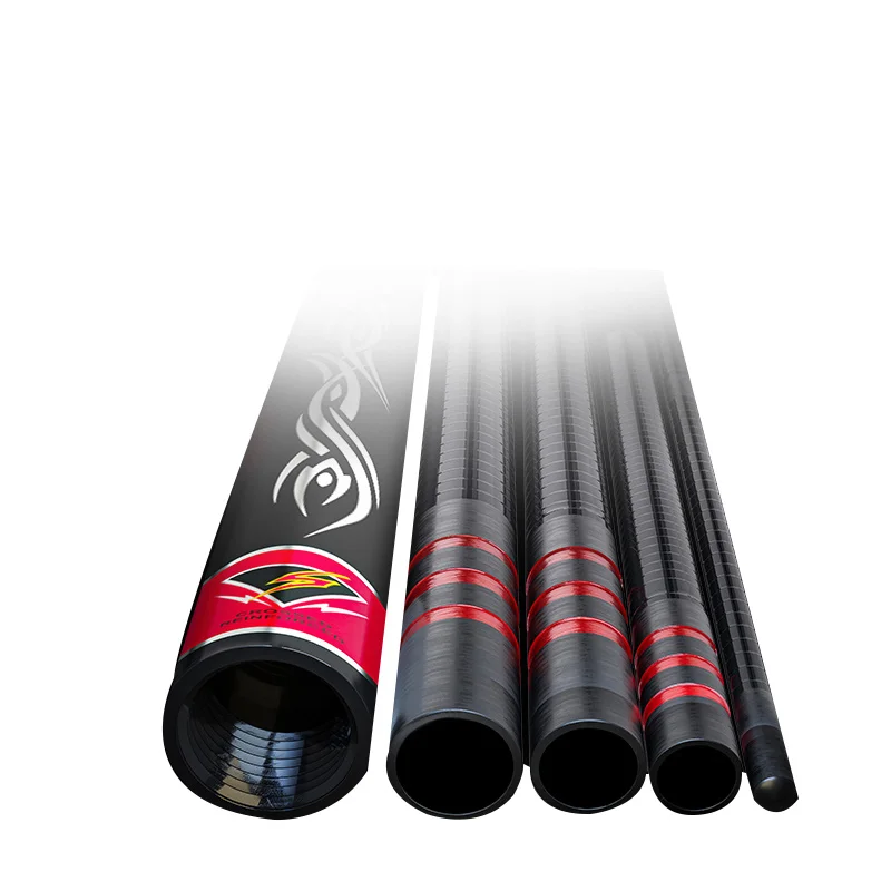 

CWTLR06-1 Super Hard Carbon Fiber Hand 6.3m/10m Fishing Pole Telescopic Fishing Rod Stream Rod, Customized color