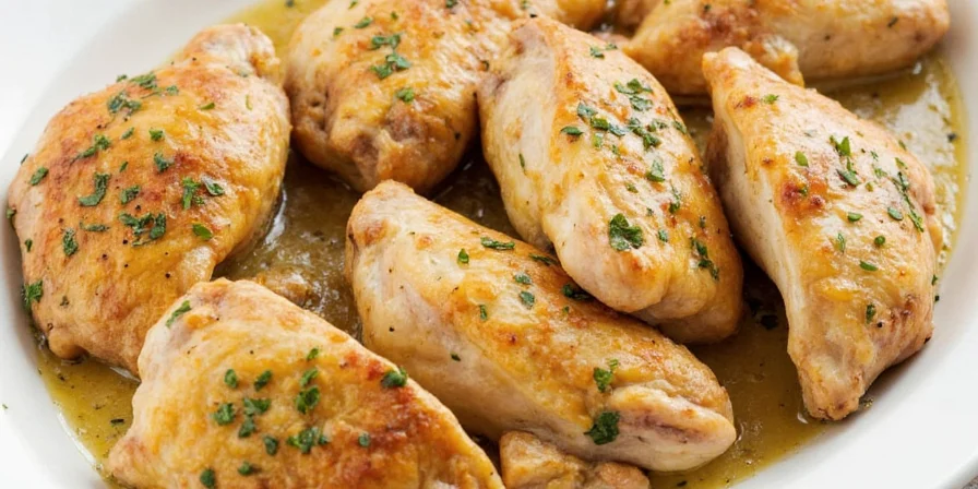 Chicken seasoned with herbs de Provence