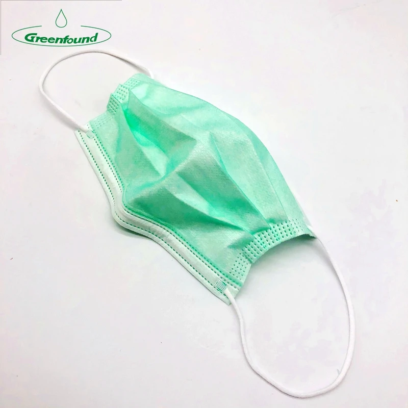 
Greenfound good reputation 3ply face mask disposable earloop 