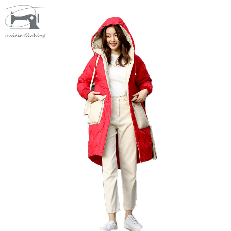 

Winter Hot Selling Reasonable Price Women Fashionable Loose Puffy Windbreaker Down Jacket