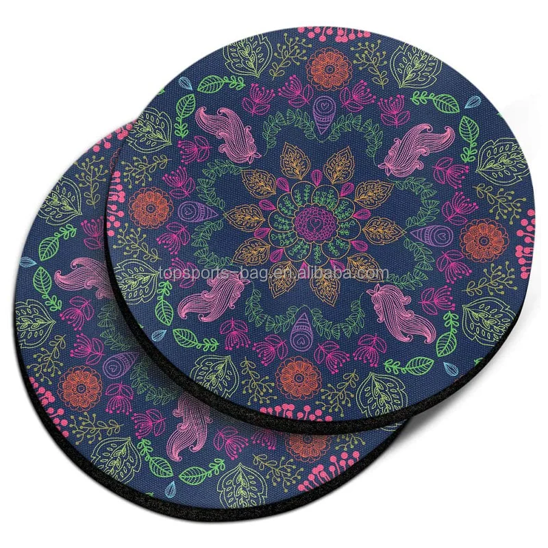 

Floral Black Mysterious Neoprene Contrast Mug Cupholder Coaster Home