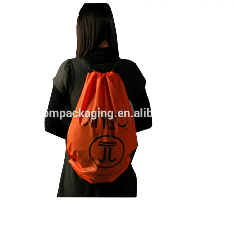 
Eco-friendly biodegradable Disposable plastic LDPE duffel bag for marathon 