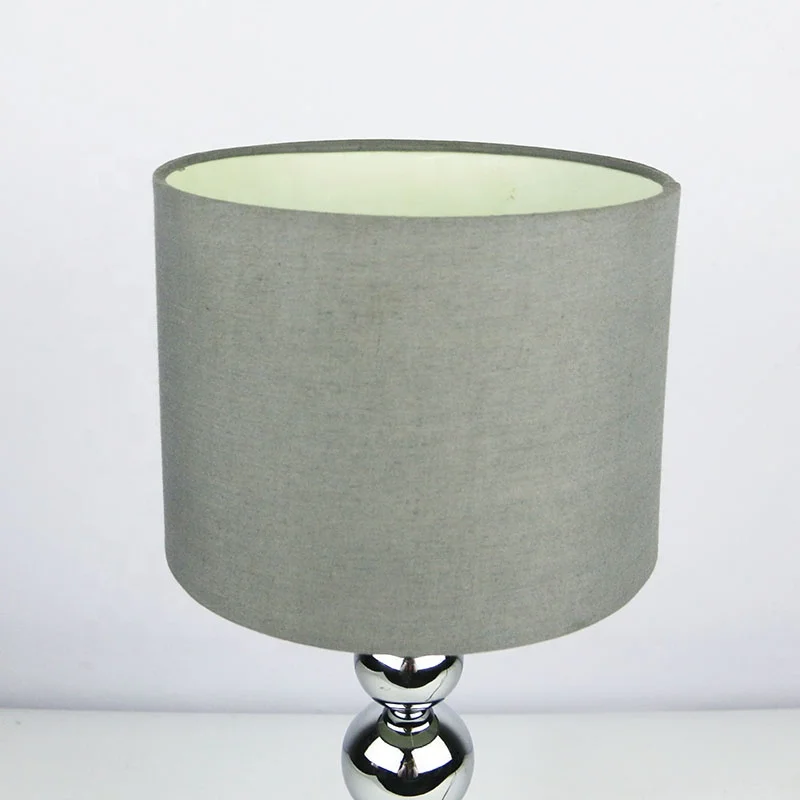 Bedroom Living Room Beside Classic Modern Nordic Metal Base Fabric Lamp Shade Table E14 Bulb Lamps
