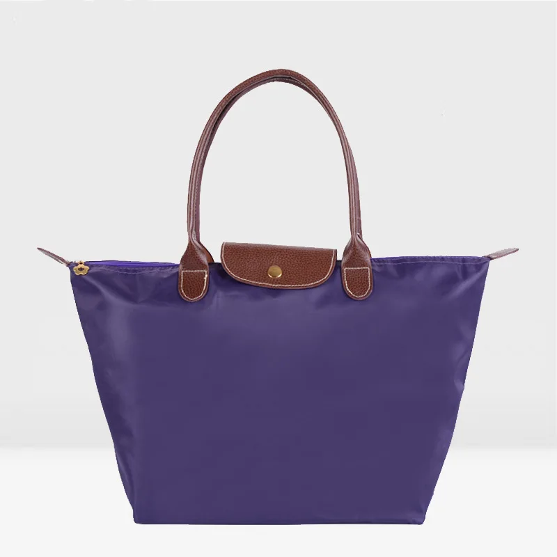

Sports and gym shopping bag in stock women's waterproof nylon shoulder bag