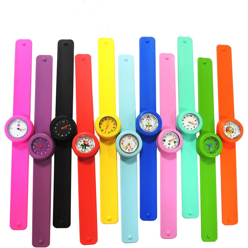 

Children silica gel pat ring watch sport quartz watch