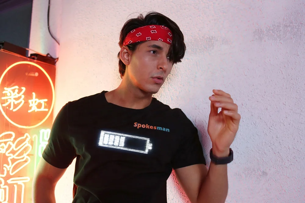 Lighting T Shirt /led Display Screen 