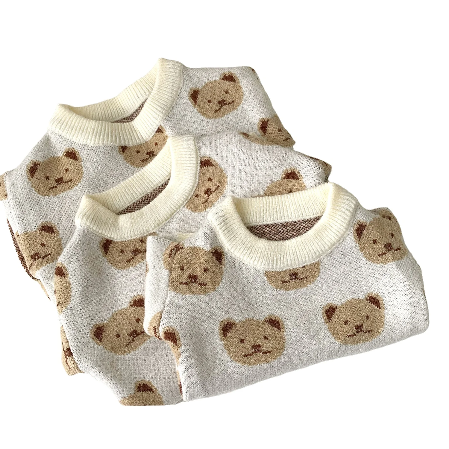 

Wholesale new products Korea ins printed bear dog sweater corgi dog pet cat clothes