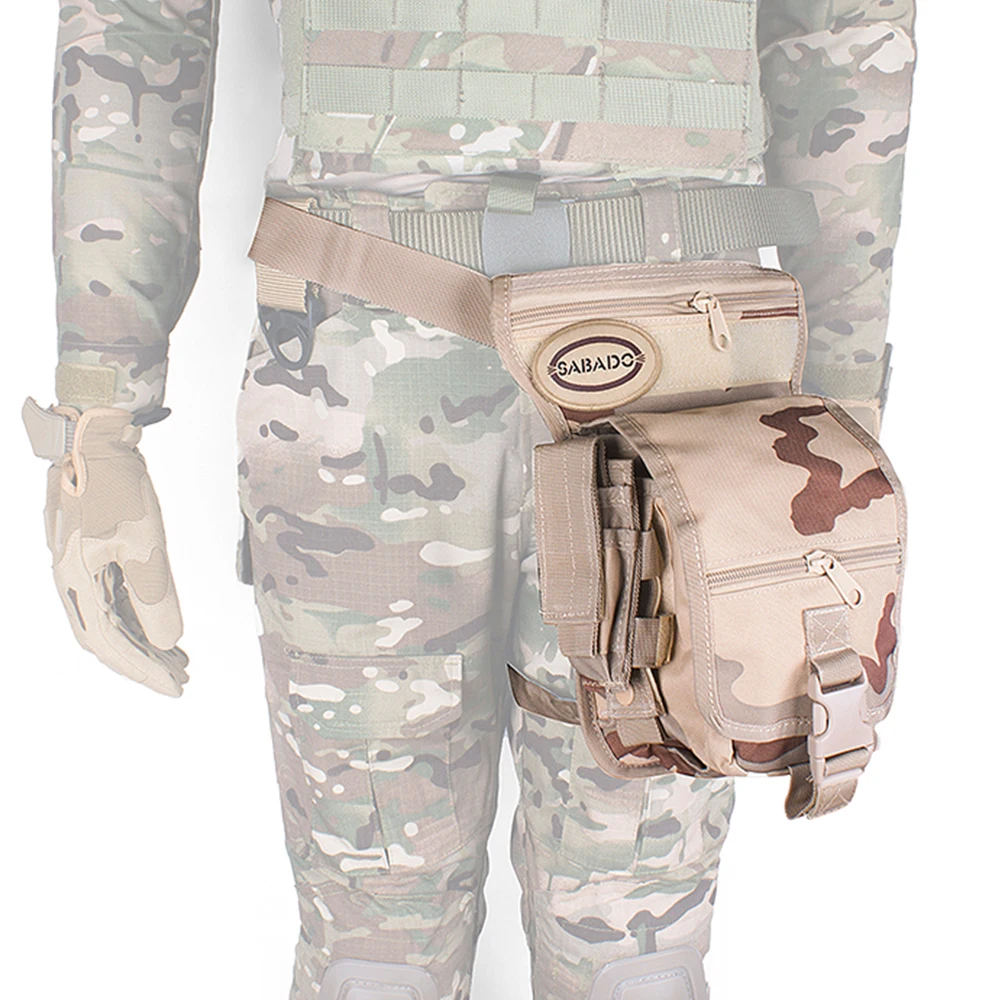

Cycling casual canvas sports pockets Fishing waist bag Outdoor fanny thigh packtactical multi-function tactical drop leg bag, 7 colors available