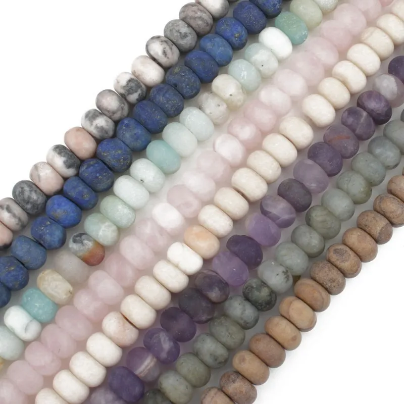 

Wholesale 5x8mm Matte Multi-color Abacus Beads for Jewelry Making DIY