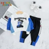 &Other Fairies Fashion Stitching And Contrast Elements Kid Winter Cloth Boy Children's Clothing Set