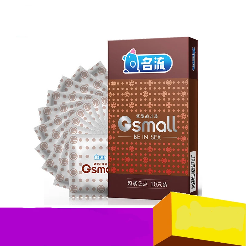 

High quality wholesale celebrity super tight G-spot 45mm 10 pack condom adult product condom