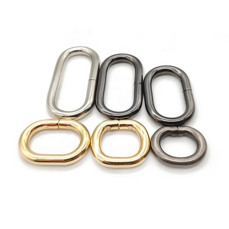 

Gold Gunmetal Nickel Plating Metal Ellipse Buckle O Buckle Oval Ring Buckle for Handbag Garment, Gold/nickel/gunmetal/anti-brass/turbid nickel