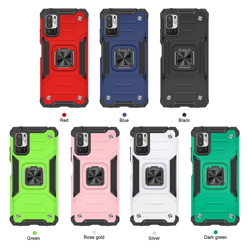 

For Redmi Note 10 5G 9 Pro Cover Ultra Slim Magnetic Shockproof Phone Case with Kickstand