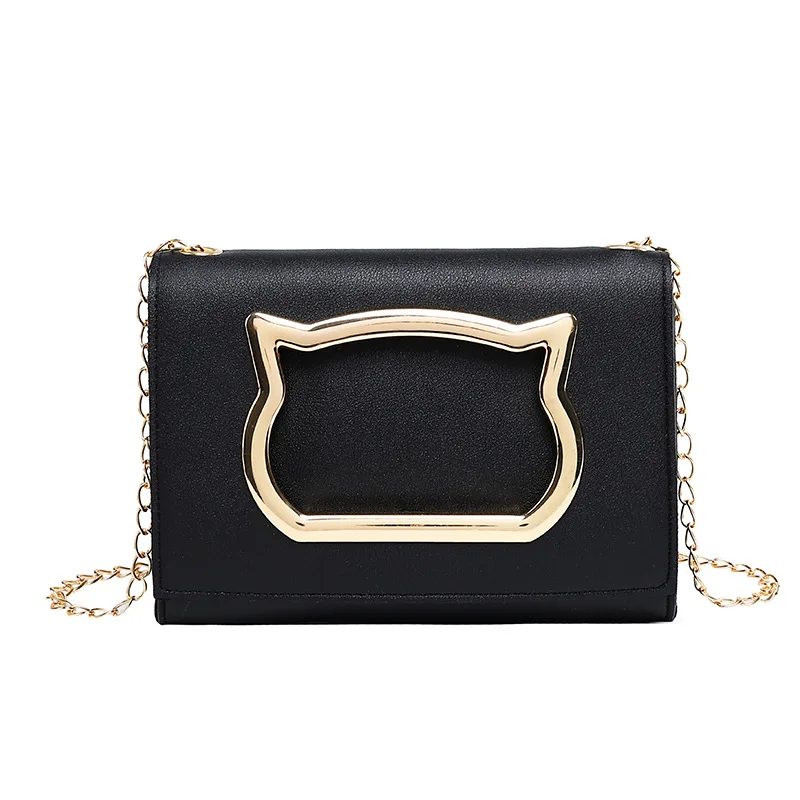 

PU Leather Handbags Female Small Women Bags Girls Cartoon Mini Cat Ear Shape Flap Crossbody Bag for Girls Handbags Casual Tote