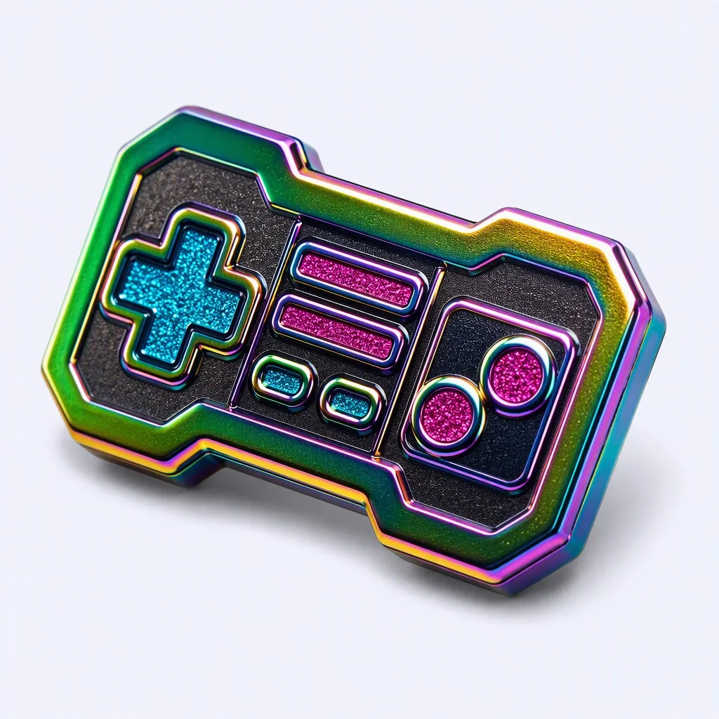 Retro Pixel Game Controller Pin