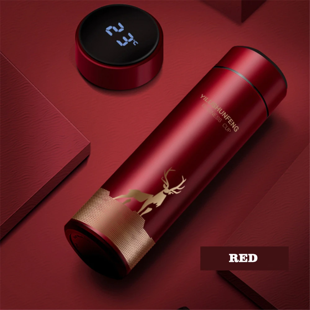 

Red Hot Water Bottle Cup Coffee Set With Logo Vacuum Flask Turkey Termo Led Vacuum Flasks Thermo