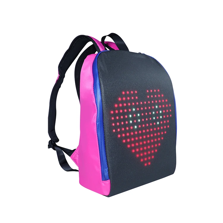 Stylish Unisex Durable Electronic Spot Light LED Advertising Backpack