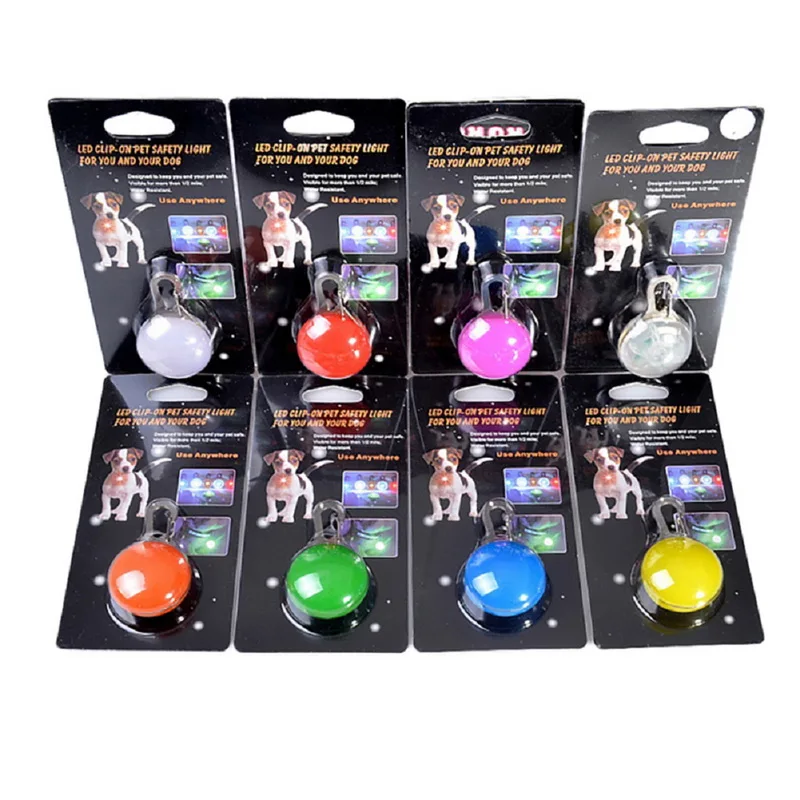 

Quiki key tag LED clip on pet flashing plastic ball led light with pet tag pendant