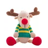 Yarncrafts Christmas elk doll Plush Stuffed Animal toy Handmade Crochet toy for kids gifts