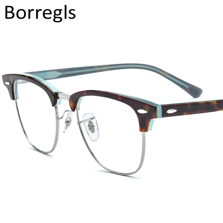 

Borregls Acetate Optical Glasses Frame Women 2020 New Retro Vintage Round Eyeglasses Prescription Spectacle Myopia Eyewear 19131